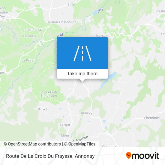 Route De La Croix Du Fraysse map