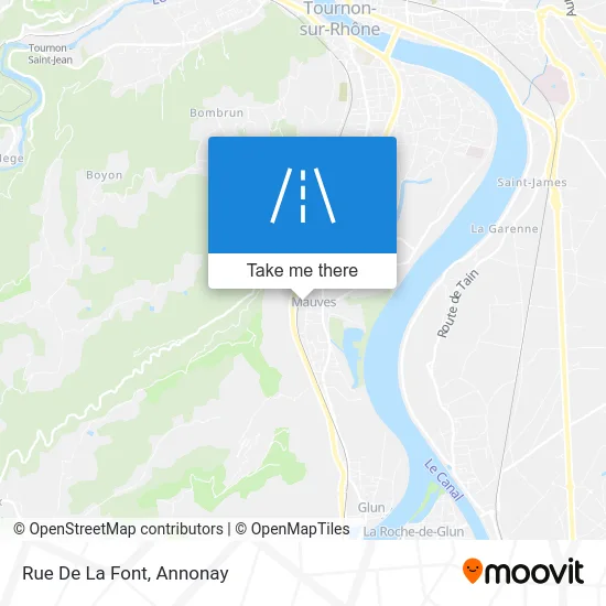 Rue De La Font map