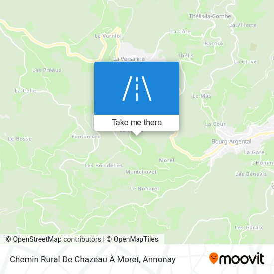 Chemin Rural De Chazeau À Moret map