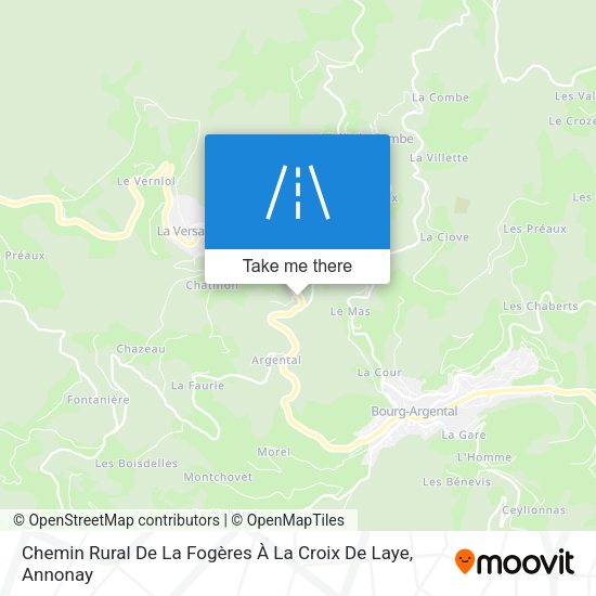 Chemin Rural De La Fogères À La Croix De Laye map
