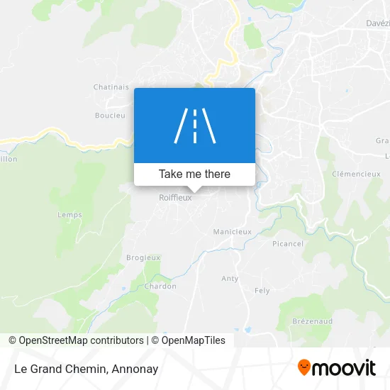 Le Grand Chemin map
