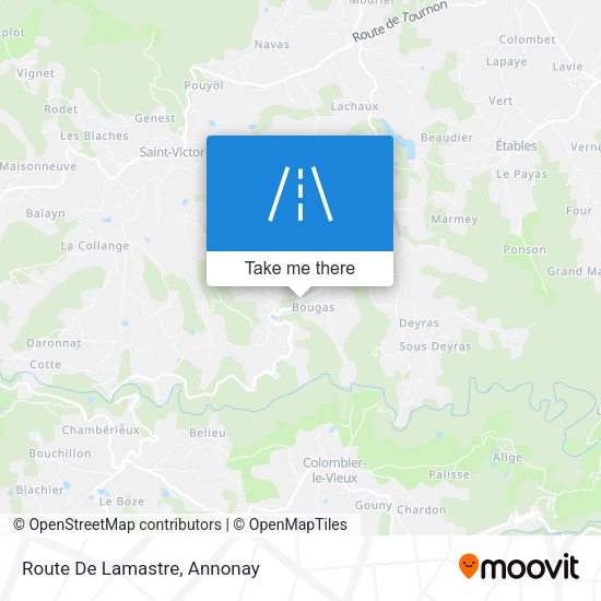 Route De Lamastre map