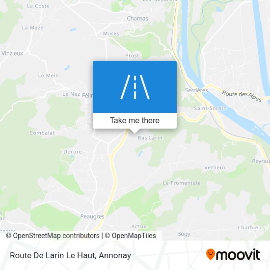 Route De Larin Le Haut map