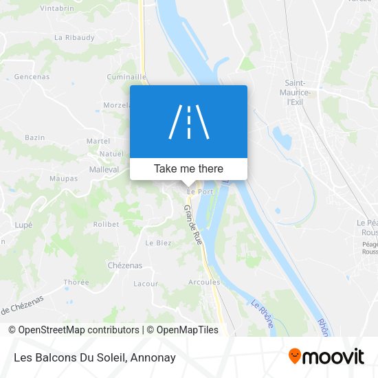 Les Balcons Du Soleil map