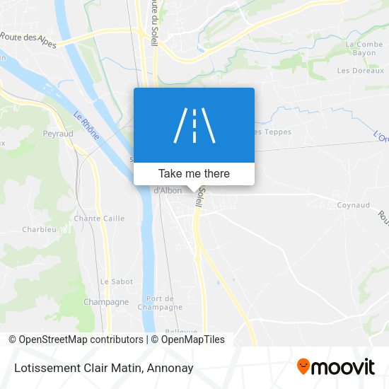 Lotissement Clair Matin map