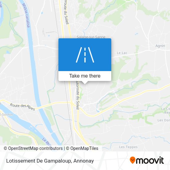 Lotissement De Gampaloup map