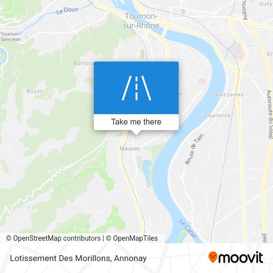Lotissement Des Morillons map