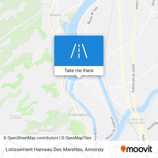 Lotissement Hameau Des Marettes map