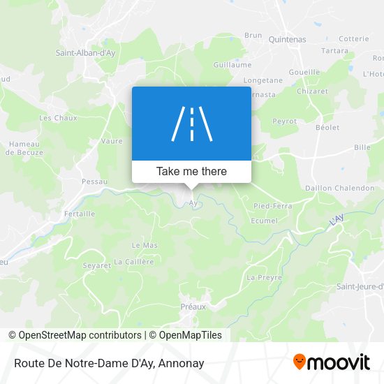 Route De Notre-Dame D'Ay map