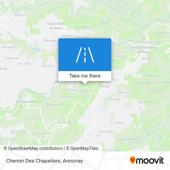 Chemin Des Chapeliers map