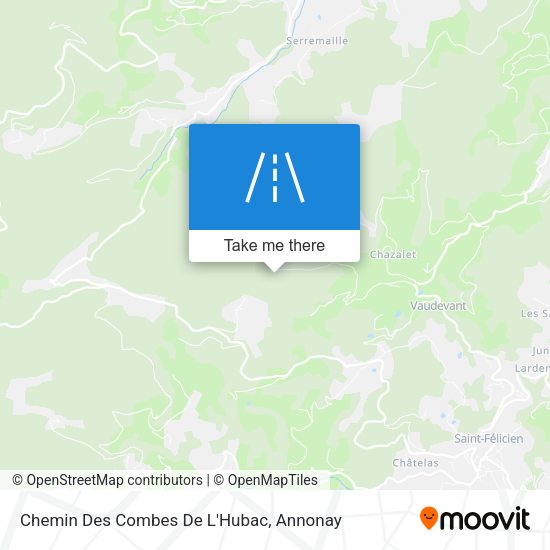 Chemin Des Combes De L'Hubac map