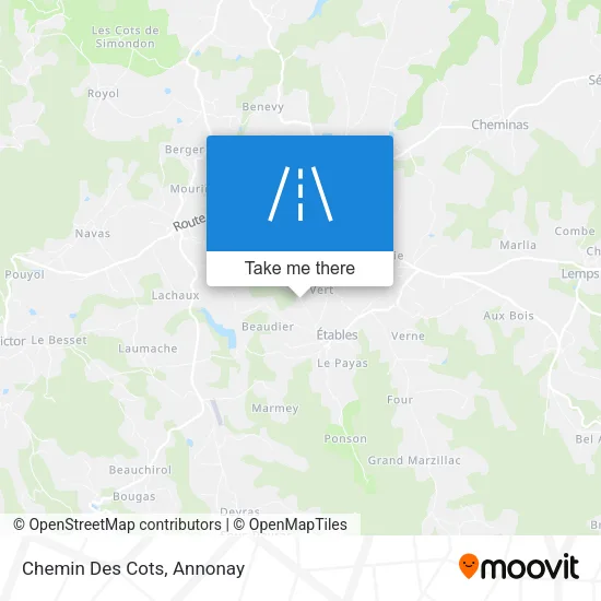 Chemin Des Cots map