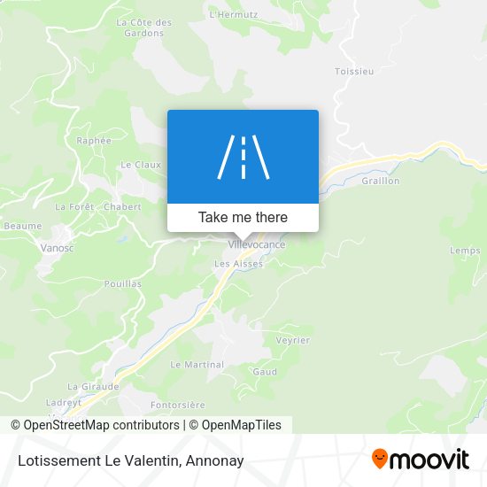 Lotissement Le Valentin map