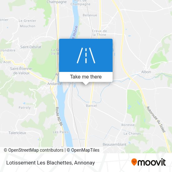 Lotissement Les Blachettes map