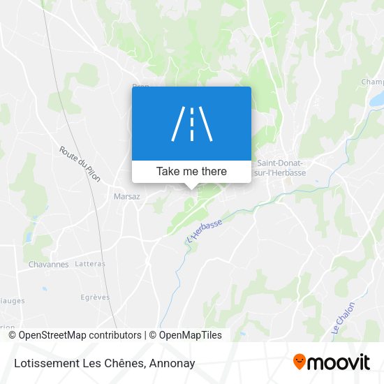 Lotissement Les Chênes map