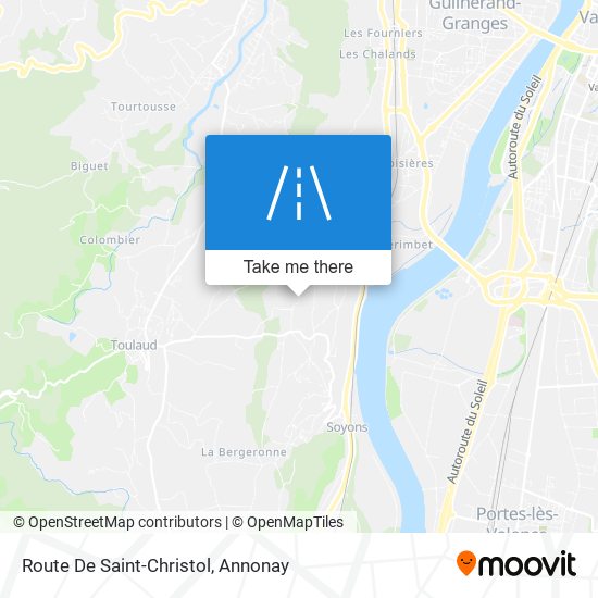 Route De Saint-Christol map