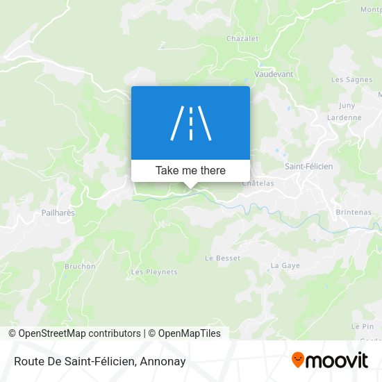 Route De Saint-Félicien map