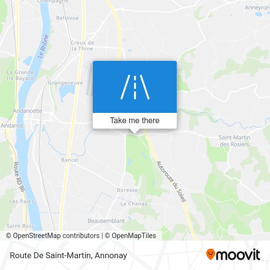 Route De Saint-Martin map