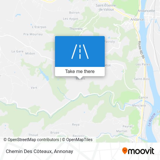 Chemin Des Côteaux map
