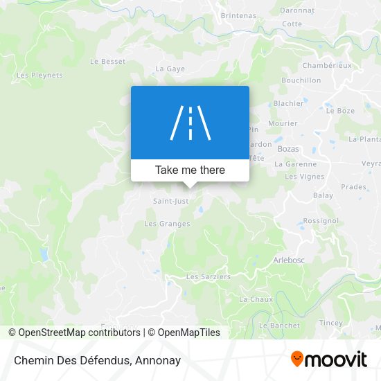Chemin Des Défendus map