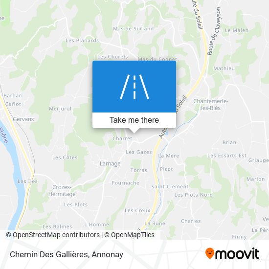 Chemin Des Gallières map