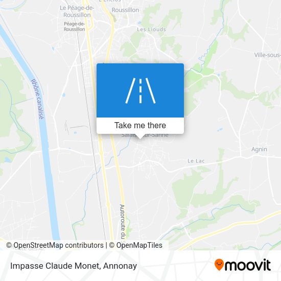Impasse Claude Monet map