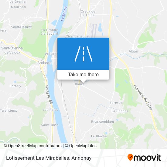 Lotissement Les Mirabelles map