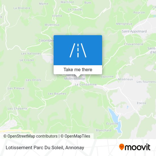 Lotissement Parc Du Soleil map