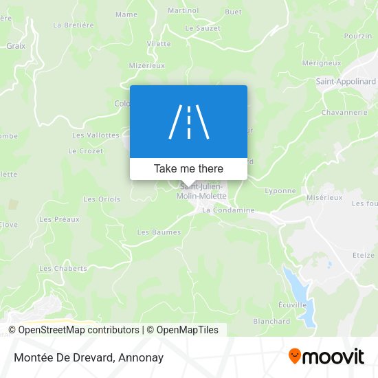 Montée De Drevard map