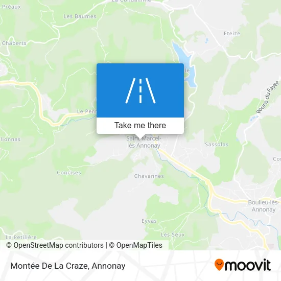 Montée De La Craze map