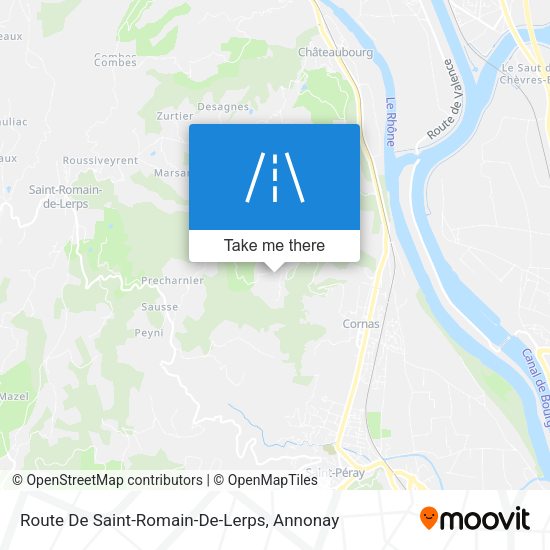 Route De Saint-Romain-De-Lerps map
