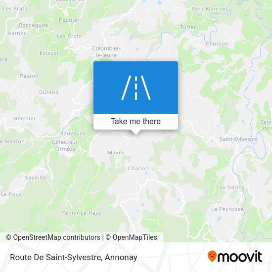 Route De Saint-Sylvestre map