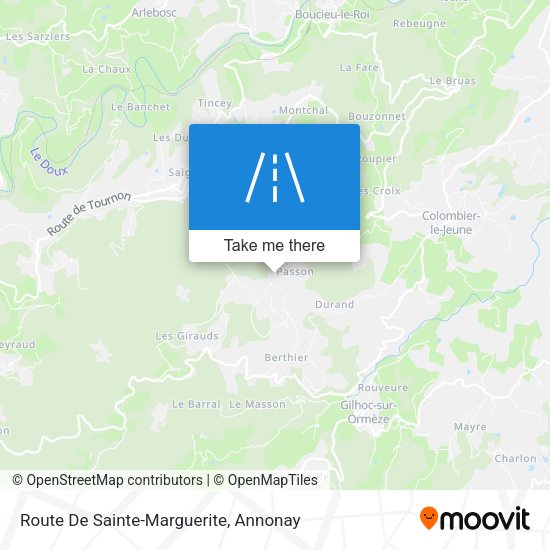 Route De Sainte-Marguerite map