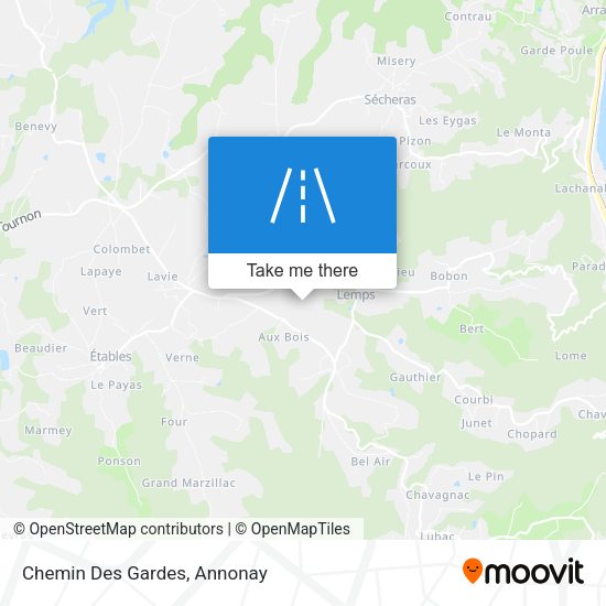 Chemin Des Gardes map