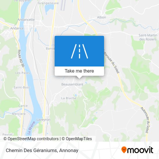 Chemin Des Géraniums map