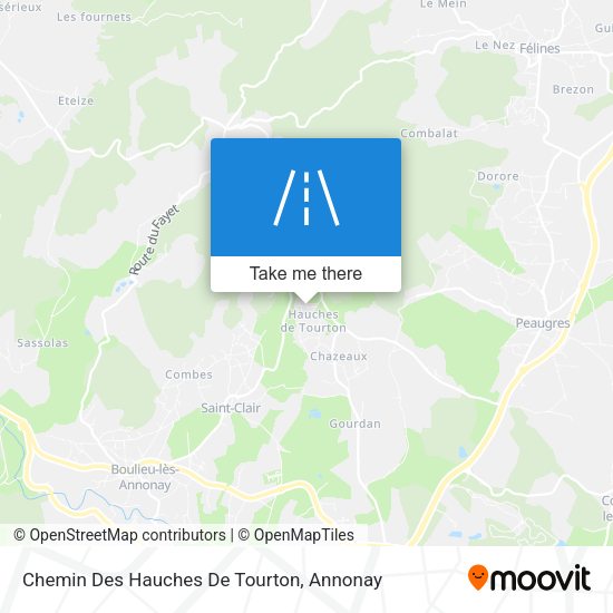 Chemin Des Hauches De Tourton map