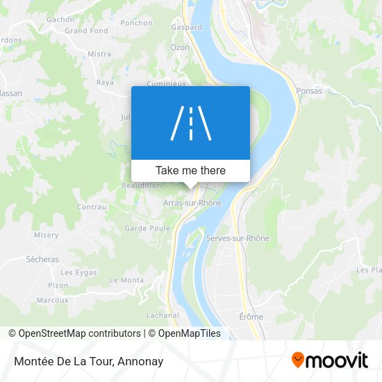 Montée De La Tour map