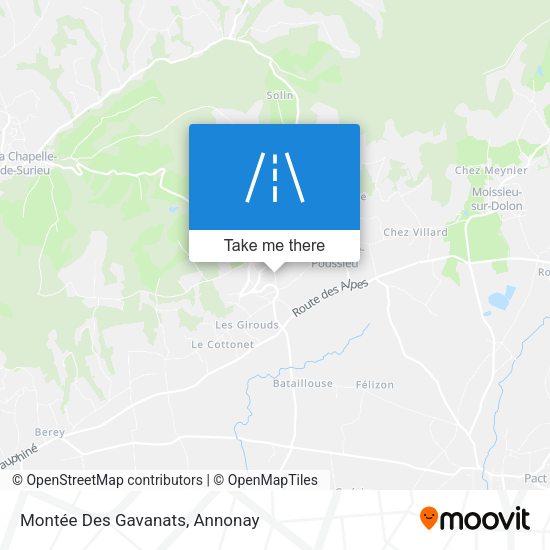 Montée Des Gavanats map