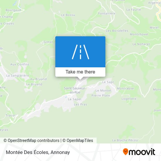 Montée Des Écoles map