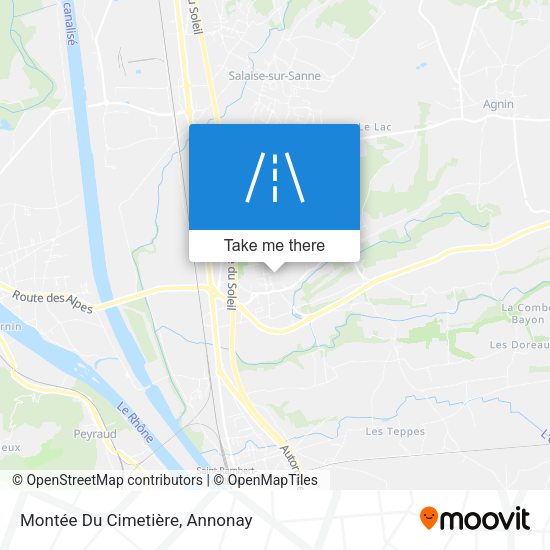 Montée Du Cimetière map