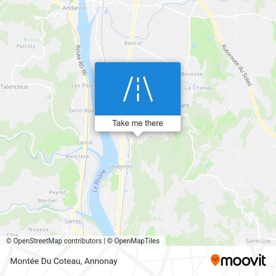 Montée Du Coteau map