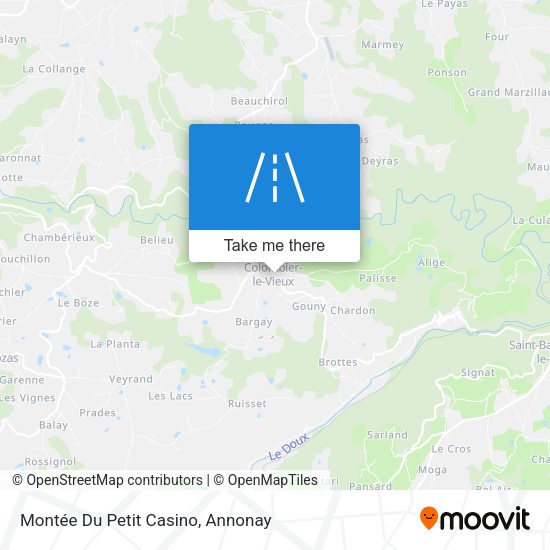 Montée Du Petit Casino map