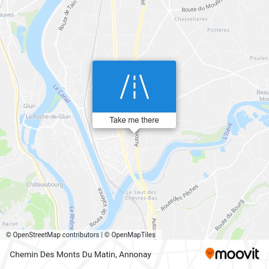 Chemin Des Monts Du Matin map