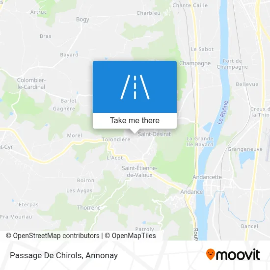 Passage De Chirols map
