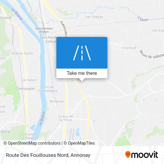 Route Des Fouillouses Nord map