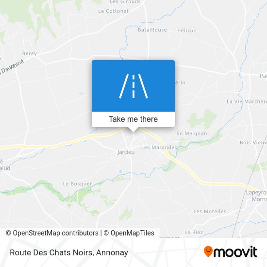 Route Des Chats Noirs map