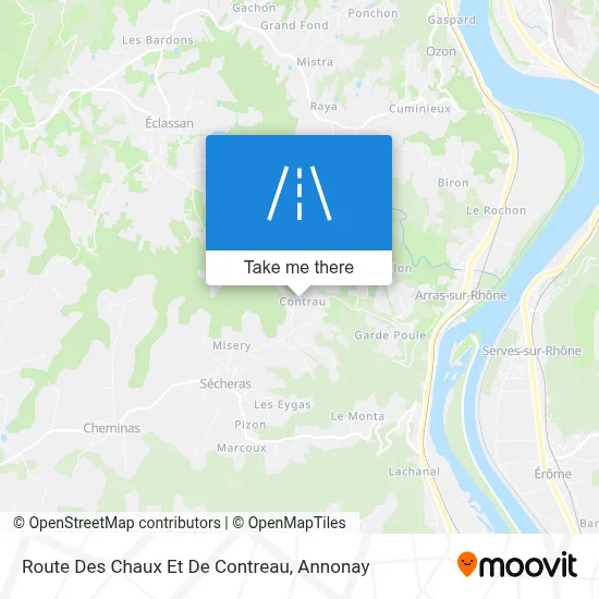 Route Des Chaux Et De Contreau map