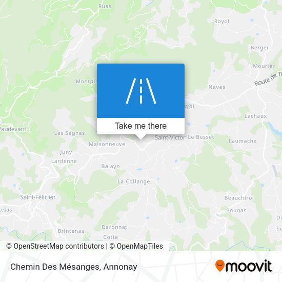 Chemin Des Mésanges map