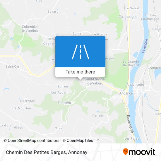 Chemin Des Petites Barges map