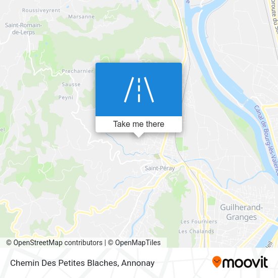 Chemin Des Petites Blaches map